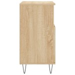 vidaXL Servante, 3 piese, stejar sonoma, lemn prelucrat