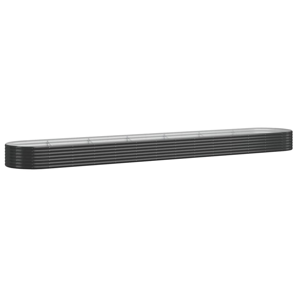 vidaXL Strat înălțat grădină 544x100x36 cm oțel vopsit electrostatic