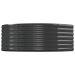 vidaXL Strat înălțat grădină 544x100x36 cm oțel galvanizat