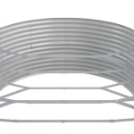 vidaXL Strat înălțat grădină 544x100x36 cm oțel galvanizat