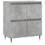 vidaXL Servante, 2 piese, gri beton, lemn prelucrat