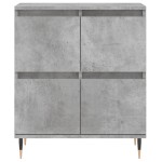 vidaXL Servante, 2 piese, gri beton, lemn prelucrat