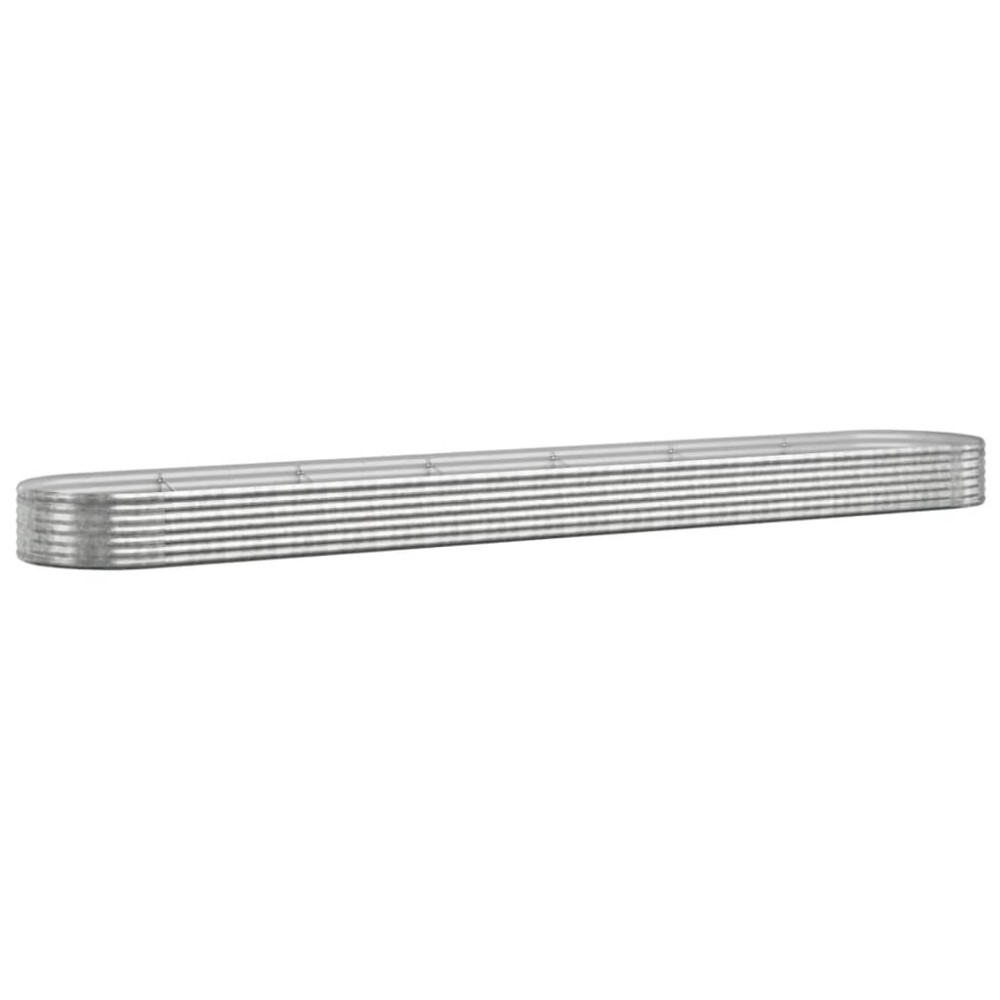 vidaXL Strat înălțat grădină 544x100x36 cm oțel vopsit electrostatic