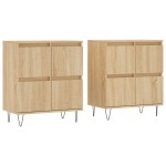 vidaXL Servante, 2 piese, stejar sonoma, lemn prelucrat vidaXL Servante, 2 piese, stejar sonoma, lemn prelucrat