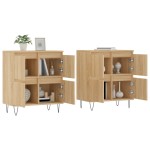 vidaXL Servante, 2 piese, stejar sonoma, lemn prelucrat vidaXL Servante, 2 piese, stejar sonoma, lemn prelucrat