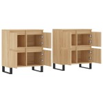 vidaXL Servante, 2 piese, stejar sonoma, lemn prelucrat vidaXL Servante, 2 piese, stejar sonoma, lemn prelucrat