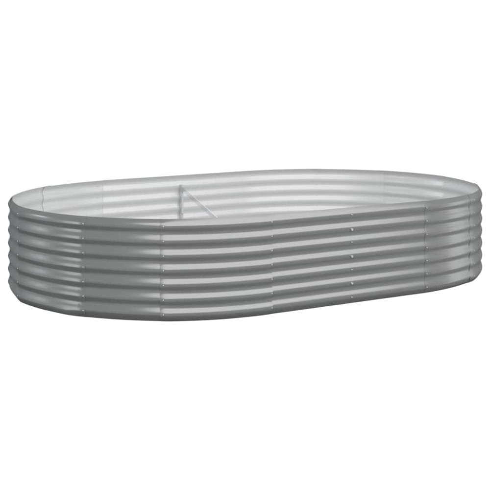 vidaXL Strat înălțat grădină 214x140x36 cm oțel vopsit electrostatic