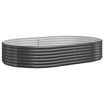 vidaXL Strat înălțat grădină 214x140x36 cm oțel galvanizat