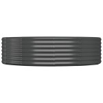 vidaXL Strat înălțat grădină 214x140x36 cm oțel galvanizat