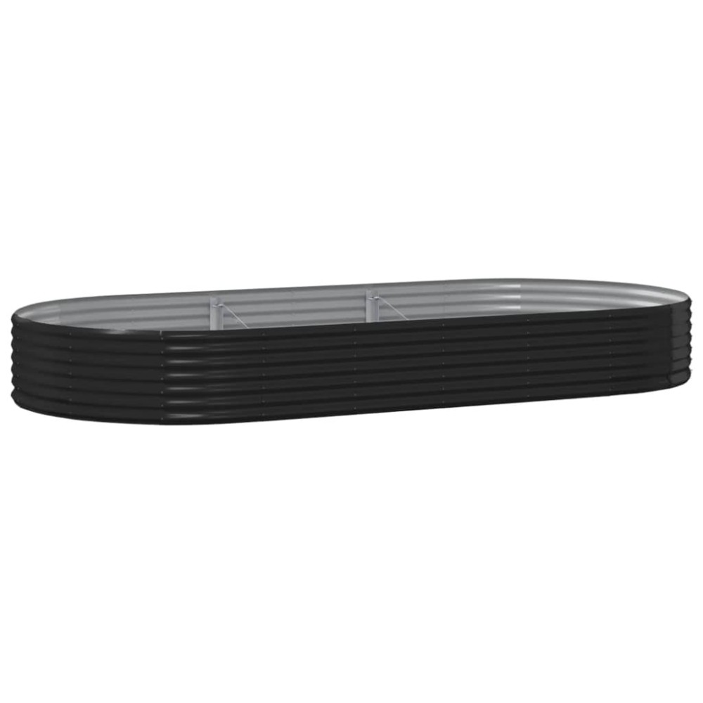vidaXL Strat înălțat grădină 296x140x36 cm oțel vopsit electrostatic
