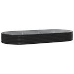 vidaXL Strat înălțat grădină 296x140x36 cm oțel vopsit electrostatic