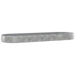 vidaXL Strat înălțat grădină 450x140x36 cm oțel galvanizat