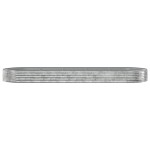 vidaXL Strat înălțat grădină 450x140x36 cm oțel galvanizat