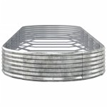 vidaXL Strat înălțat grădină 450x140x36 cm oțel galvanizat