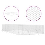 vidaXL Padoc de exterior pentru câini argintiu 6x14x2m oțel galvanizat vidaXL Padoc de exterior pentru câini argintiu 6x14x2m oțel galvanizat