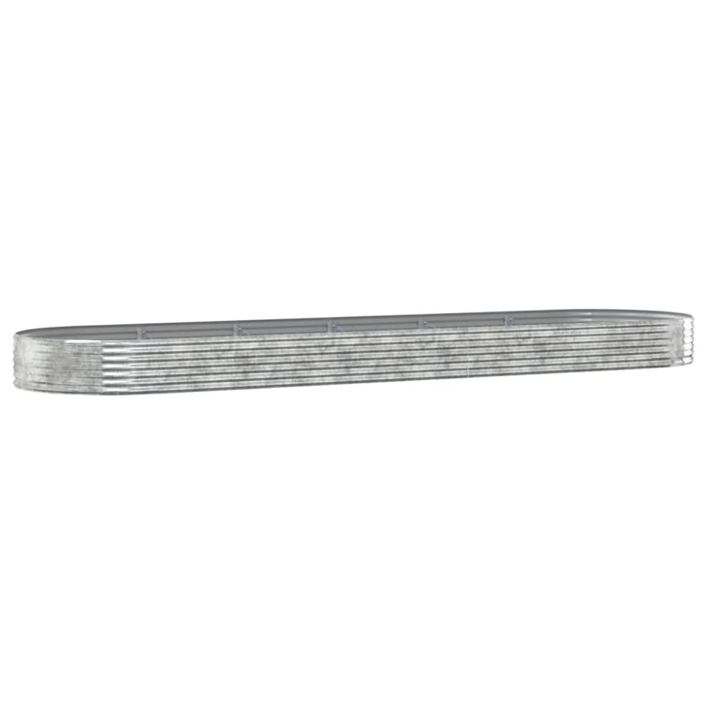 vidaXL Strat înălțat grădină 523x140x36 cm oțel vopsit electrostatic