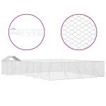 vidaXL Padoc exterior cu acoperiș argintiu 10x8x2,5 m oțel galvanizat vidaXL Padoc exterior cu acoperiș argintiu 10x8x2,5 m oțel galvanizat