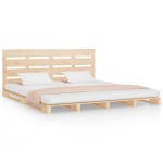 vidaXL Cadru de pat fără saltea, 140x190 cm, lemn masiv de pin vidaXL Cadru de pat fără saltea, 140x190 cm, lemn masiv de pin