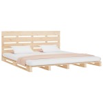 vidaXL Cadru de pat fără saltea, 140x190 cm, lemn masiv de pin vidaXL Cadru de pat fără saltea, 140x190 cm, lemn masiv de pin