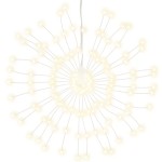 vidaXL Lumini stelare de Crăciun 140 LED-uri, 2 buc., alb cald, 17 cm vidaXL Lumini stelare de Crăciun 140 LED-uri, 2 buc., alb cald, 17 cm