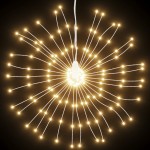 vidaXL Lumini stelare de Crăciun 140 LED-uri, 8 buc., alb cald, 17 cm vidaXL Lumini stelare de Crăciun 140 LED-uri, 8 buc., alb cald, 17 cm