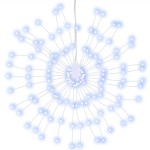 vidaXL Lumini stelare de Crăciun 140 LED-uri, 8 buc., alb rece, 17 cm vidaXL Lumini stelare de Crăciun 140 LED-uri, 8 buc., alb rece, 17 cm