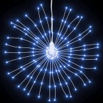 vidaXL Lumini stelare de Crăciun 140 LED-uri, 8 buc., alb rece, 17 cm vidaXL Lumini stelare de Crăciun 140 LED-uri, 8 buc., alb rece, 17 cm
