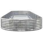 vidaXL Strat înălțat grădină 600x140x36 cm oțel galvanizat
