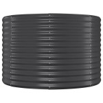 vidaXL Jardinieră, antracit, 100x100x68 cm, oțel galvanizat vidaXL Jardinieră, antracit, 100x100x68 cm, oțel galvanizat