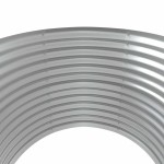 vidaXL Jardinieră, argintiu, 100x100x68 cm, oțel galvanizat