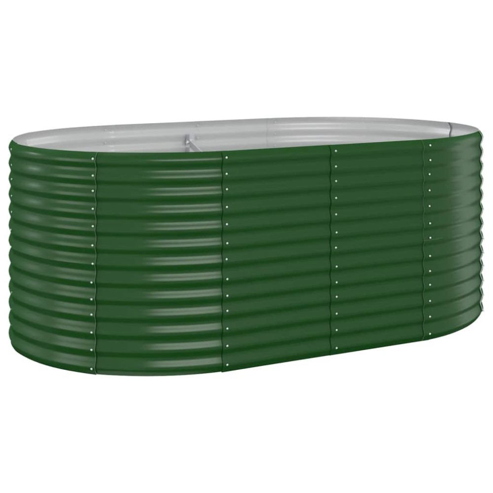 vidaXL Strat înălțat grădină 175x100x68 cm oțel galvanizat