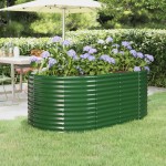 vidaXL Strat înălțat grădină 175x100x68 cm oțel galvanizat