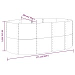 vidaXL Strat înălțat grădină 175x100x68 cm oțel galvanizat