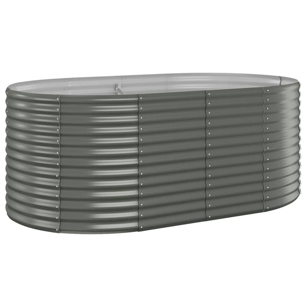 vidaXL Strat înălțat grădină 175x100x68 cm oțel galvanizat
