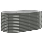 vidaXL Strat înălțat grădină 175x100x68 cm oțel galvanizat