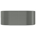 vidaXL Strat înălțat grădină 175x100x68 cm oțel galvanizat