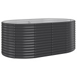 vidaXL Strat înălțat grădină 175x100x68 cm oțel galvanizat