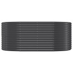 vidaXL Strat înălțat grădină 175x100x68 cm oțel galvanizat