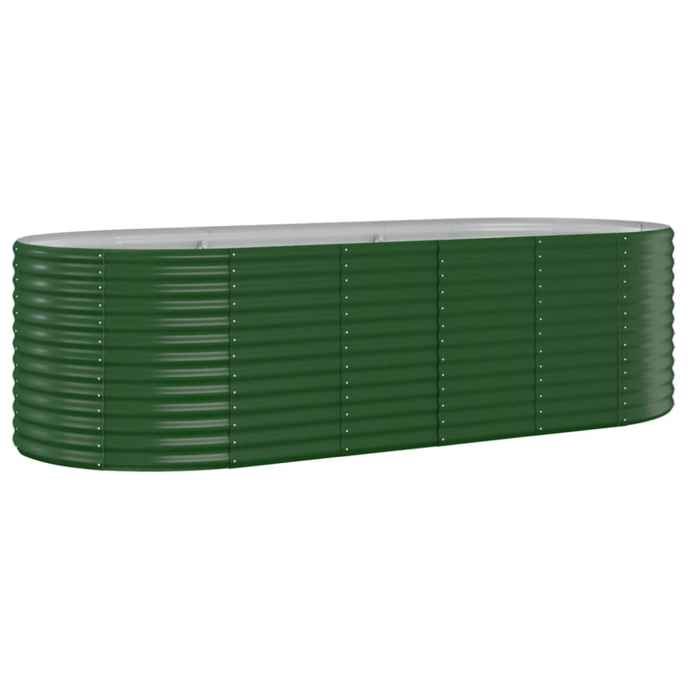 vidaXL Strat înălțat grădină 249x100x68 cm oțel galvanizat