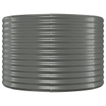 vidaXL Strat înălțat grădină 249x100x68 cm oțel galvanizat