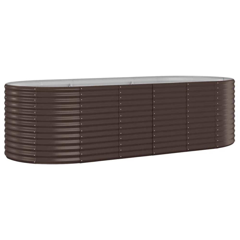 vidaXL Strat înălțat grădină 249x100x68 cm oțel galvanizat