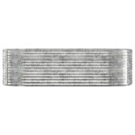 vidaXL Strat înălțat grădină 249x100x68 cm oțel galvanizat