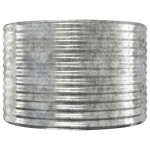 vidaXL Strat înălțat grădină 249x100x68 cm oțel galvanizat