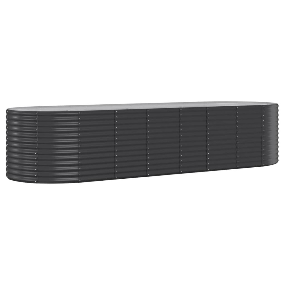 vidaXL Strat înălțat grădină 322x100x68 cm oțel vopsit electrostatic