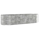 vidaXL Strat înălțat grădină 322x100x68 cm oțel galvanizat