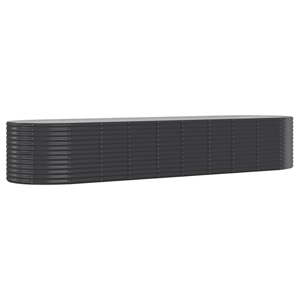 vidaXL Strat înălțat grădină 396x100x68 cm oțel vopsit electrostatic