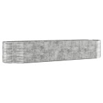vidaXL Strat înălțat grădină 396x100x68 cm oțel galvanizat
