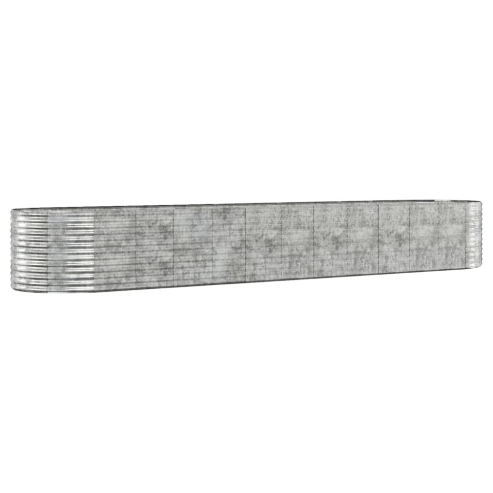 vidaXL Strat înălțat grădină 507x100x68 cm oțel vopsit electrostatic