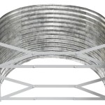vidaXL Strat înălțat grădină 507x100x68 cm oțel vopsit electrostatic