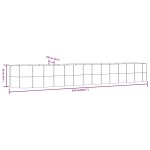 vidaXL Strat înălțat grădină argintiu, oțel vopsit electrostatic
